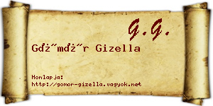 Gömör Gizella névjegykártya